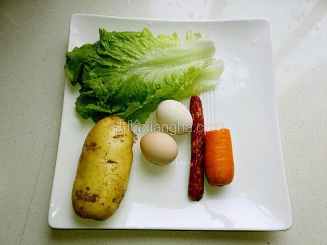 准备食材。