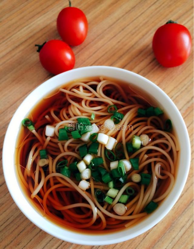 香葱麻油酱油面