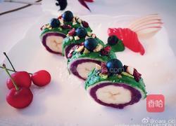 香蕉紫薯吐司抹茶卷的做法图解9