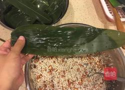 秫米(粘高粱)花豆粽子的做法图解5