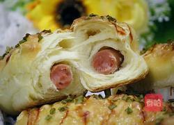 葱香火腿芝士面包的做法图解23