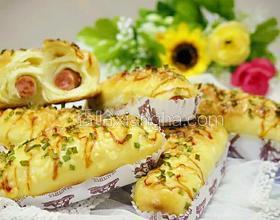 蔥香火腿芝士面包