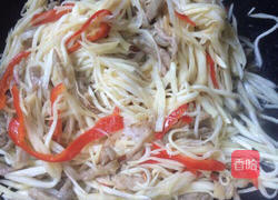 茭白炒肉的做法图解11