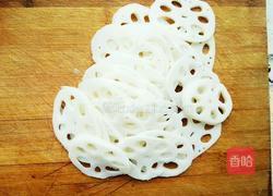 青豆藕片的做法图解2