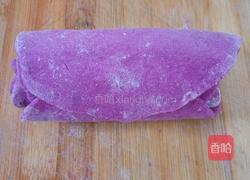 紫薯玫瑰花馒头的做法图解4