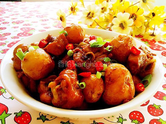 鸡腿焖土豆