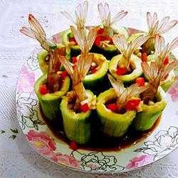 丝瓜酿虾的做法[图]