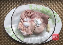 酸菜炒猪肚的做法图解5