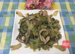 酸菜炒猪肚的做法图解10