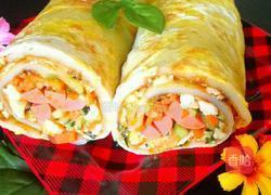 火腿鸡蛋饼的做法图解13