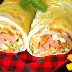 火腿鸡蛋饼的做法[图]