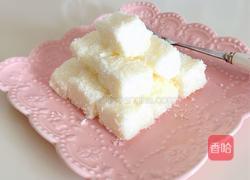 椰丝牛奶小方糕的做法图解7