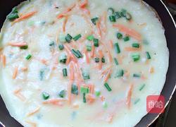 鸡蛋胡萝卜丝饼的做法图解3