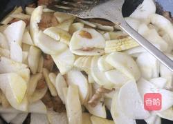 猪肉萝卜片的做法图解3