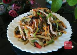 五彩茄丝的做法图解11