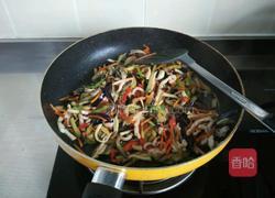 五彩茄丝的做法图解10