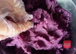 紫薯芝麻饼的做法图解2