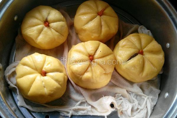 南瓜红豆包