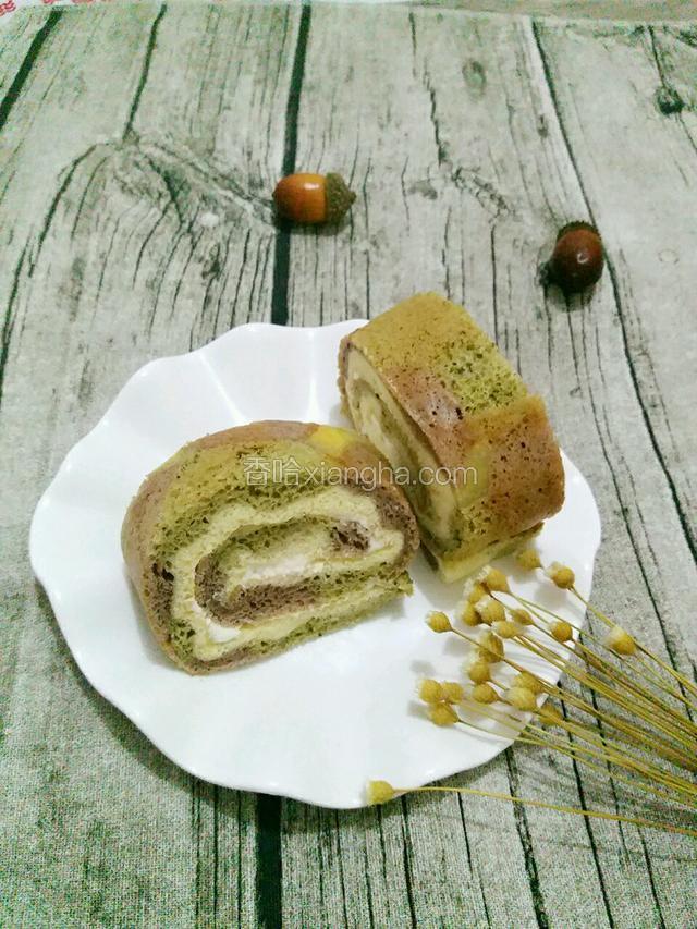 迷彩奶油蛋糕卷