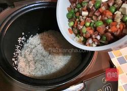 五彩焖饭的做法图解3