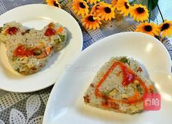 五彩焖饭的做法图解7