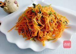 炒胡萝卜丝的做法图解8