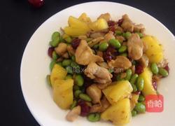 莓干炒三色鸡丁的做法图解9