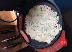 韭菜卷香肠饼的做法图解1