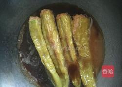 肉酿虎皮尖椒的做法图解14