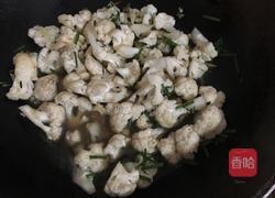 猪油炒花菜的做法图解4
