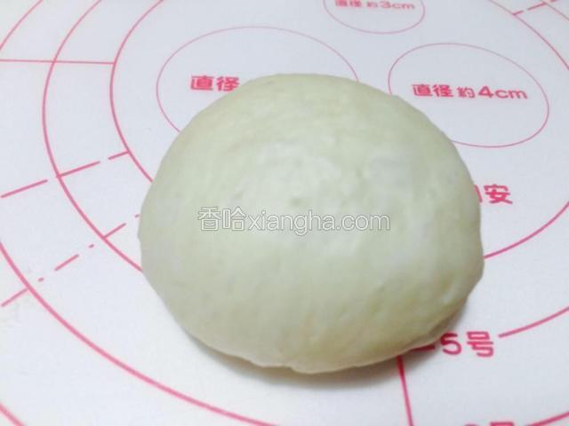 象这样、非常饱满、这个做法可以应用于很多种圆形或者其它形状的面包，可以说是面包成型的基本做法，大家可以多练习几次。