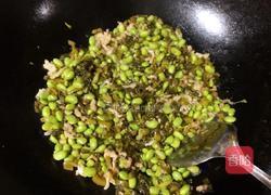 毛豆咸菜炒肉末的做法图解13