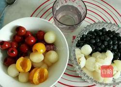 五彩缤纷水果冻的做法图解2