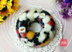 五彩缤纷水果冻的做法图解12