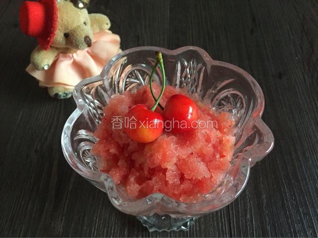 樱桃西瓜冰沙