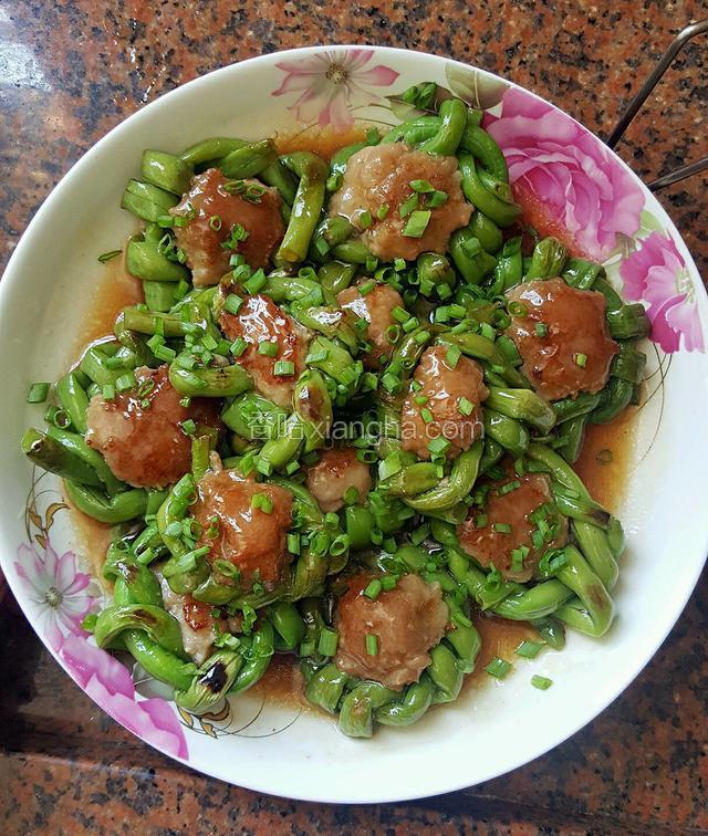 豆角酿肉