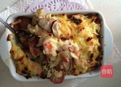 海鲜焗饭的做法图解8