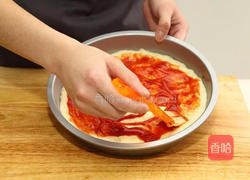 香菇培根披萨的做法图解4