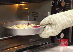 香菇培根披萨的做法图解6