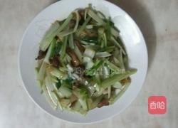 白菜杆炒肉的做法图解4