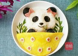 大熊猫饭团的做法图解10
