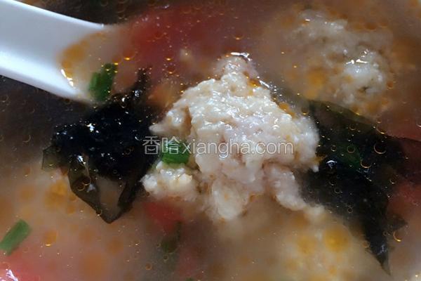 紫菜番茄丸子汤