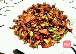 榨菜干子毛豆炒肉丝的做法图解9
