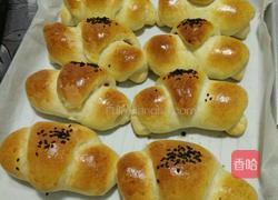 蜜豆牛角面包的做法图解14