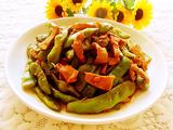 里脊肉焖油豆角