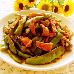 里脊肉焖油豆角