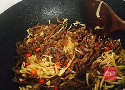 仔姜炒黄牛肉丝的做法图解8