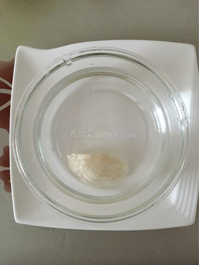 放在碗里加纯净水泡发