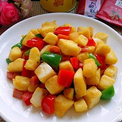 多彩炒馒头的做法[图]