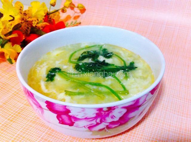 樱玉豆腐蛋花汤